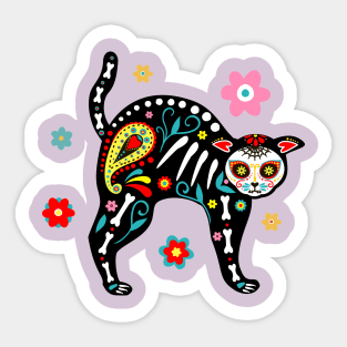 Cat - The Day of Dead Sticker